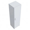 Schmaler moderner Garderobenschrank in Weiß, 1-türig, 40 x 190,5 x 54,4 cm