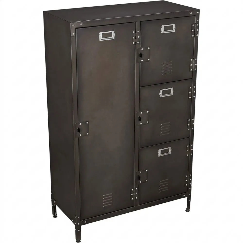 Vielseitiger Metallschrank mit Stauraum 75x46x120cm
